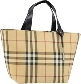 Burberry Pre-owned Tote Bags, female, Beige, Size: ONE SIZE Pre-owned Plastic handbags