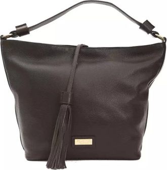 Pompei Donatella Leren Schoudertas - Dames - Schoudertassen - Bruin - ONE Size - Leer - Tassen
