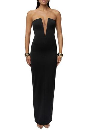 JLUXLABEL Midnight Illusion Maxi Gown in Black at Nordstrom, Size X-Large