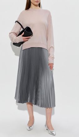 Jil Sander Pleated Skirt, Womens, Grey