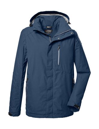 Killtec Outdoorjacke KILLTEC KOS 256 MN JCKT_CARLEB, Herren, Gr. M, blau (dunkelblau), Obermaterial: 100% Polyester;Futter: 100% Polyester, Jacken Outdoorjack