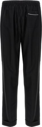 Dolce & Gabbana Mens Black Virgin Wool Casual Pants