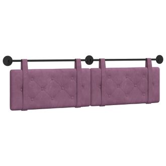 vidaXL Cabecero Colgante Morado Terciopelo Vidaxl