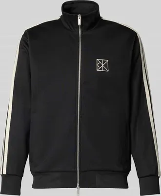 Calvin Klein Sweatjacke mit Reißverschluss in Black, Größe XXL