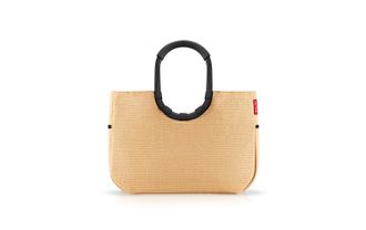 Reisenthel Einkaufskorb REISENTHEL loopshopper L Frame, Damen, beige (beige, schwarz), Polyester, Einkaufsk&ouml;rbe Einkaufskorb