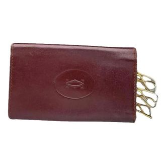 Cartier Pre-owned Accessories, unisex, Red, Size: ONE SIZE Pre-owned Leather Key Holder