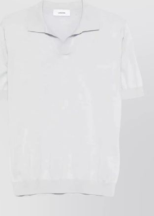 Lardini mens polo knit short sleeves ribbed trim