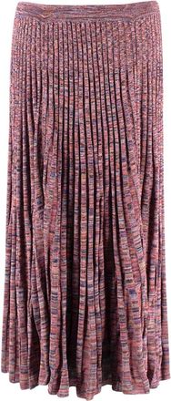 Zimmermann Multicoloured Rib Knit Midi Skirt Size M