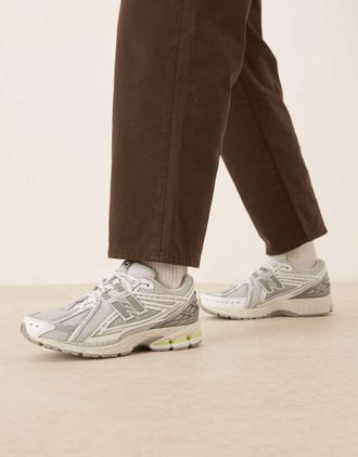 New Balance 1906 - Sneakers grigie e gialle-Grigio