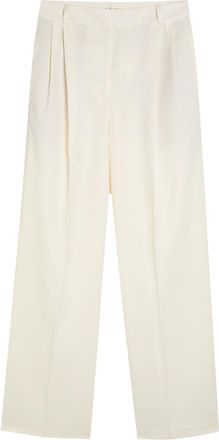 R&oacute;he Wide-leg Wool-blend Trousers - Off White - 40 (UK12 / M)