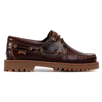 Camper Nautico Leather Mens Boat Shoes - Brown - Size:UK 10