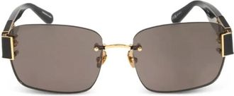 Linda Farrow Sunglasses, female, Black, Size: 57 MM Sun Sunglasses