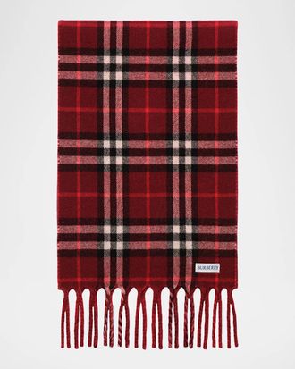 Burberry Reversible Knight Stamp Cashmere Scarf