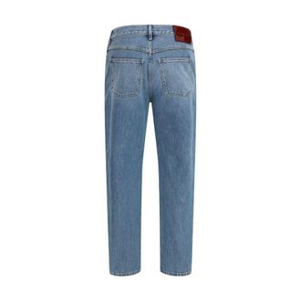 Gucci Mens Blue Cotton Slim Fit Jeans Clothing