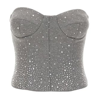 Twentyfourhaitch Donna, Top, Grigio, L, new