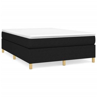 Berkfield Home Box Spring Bed Frame Black 135x190 cm Double Fabric