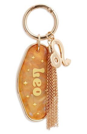 Chelsea28 Horoscope Bag Charm in Leo- Gold Multi at Nordstrom