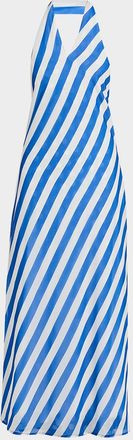 Solid & Striped The Brisa Striped Halter Maxi Dress