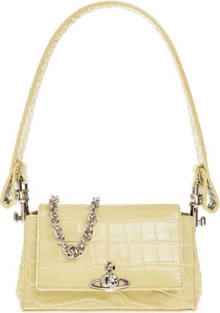Vivienne Westwood Tassen, Dames, Geel, ONE Size, Leer, Hazel Kleine Tas