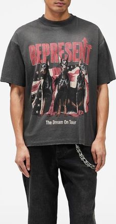 Represent Dream On Tour Graphic T-Shirt in Sun Fade Grey at Nordstrom, Size Xx-Large