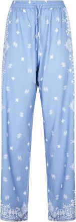 MC2 Saint Barth Wide Broeken - Dames - Wijde Broeken - Blauw - M/L - Broeken