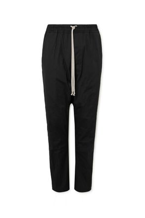 Rick Owens Tapered Cotton-Blend Poplin Trousers