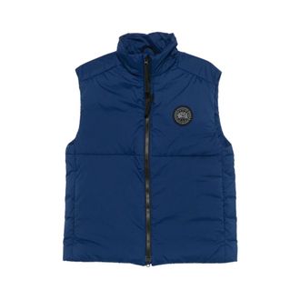 Canada Goose Vests, male, Blue, Size: M Lodge Vest