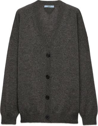 Prada Cardigan a coste in cashmere - Grigio