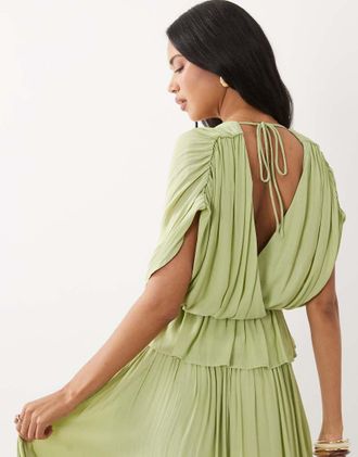 Gina Tricot Gina Tricot - Top senza maniche ampio verde chiaro in coordinato