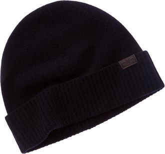 Hickey Freeman Rib Cuff Jersey Cashmere Beanie