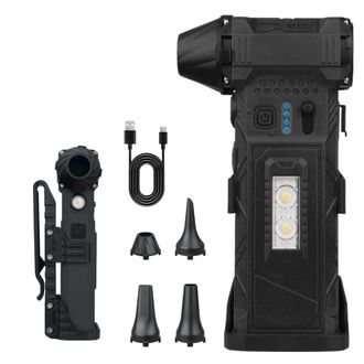 OEM Soplador De Aire Comprimido Inal&aacute;mbrico, Velocidad Ajustable De 14 A 45 M/s, 4 Boquillas, Linterna Led, Autonom&iacute;a De 110 Minutos, Bater&iacute;a De 6000 Mah