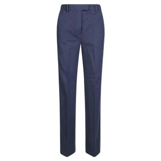 Circolo 1901 Pantalone Dritto - Dames - Straight fit broeken - Blauw - M - Katoen - Broeken