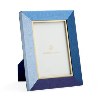 Jonathan Adler Perimeter Leather Frame - Blue