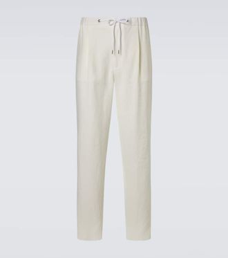 Giorgio Armani Linen canvas tapered pants