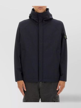 Stone Island jacket hooded front pockets