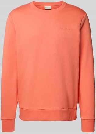 Tom Tailor Regular Fit Sweatshirt aus Baumwoll-Mix in Koralle, Gr&ouml;&szlig;e XXXL