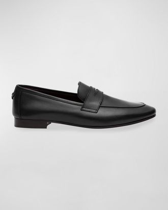 Bougeotte Flaneur Leather Flat Penny Loafers