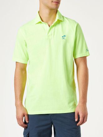 MC2 Saint Barth Fluo Yellow Cotton Jersey Man Polo