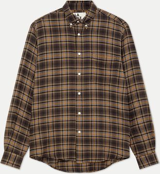 La Paz Mens Bastos Long Sleeve Shirt In Brown