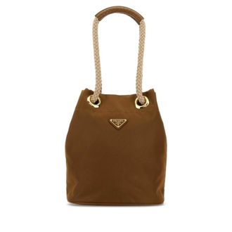 Prada Camel Re-Nylon Prada Mariner Bucket Bag