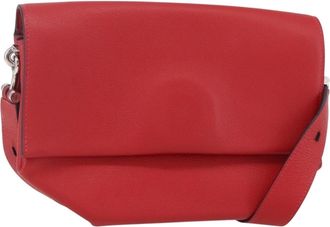 Herm&egrave;s Opli Novillo Red Leather Handbag (Pre-Owned)