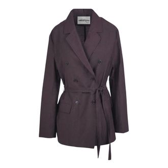 ottod'Ame Trench Coats, female, Brown, Size: 2XS Crash-Texture Jacket