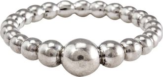 Pandora Sterling Silver String of Beads Ring (Size 52 / US 6)
