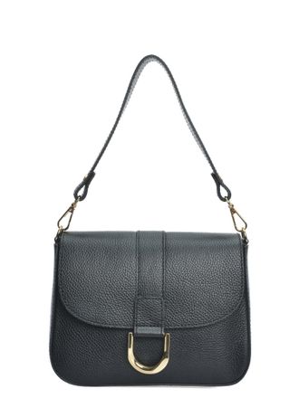 Anna Luchini Zwart Rundleer Tas