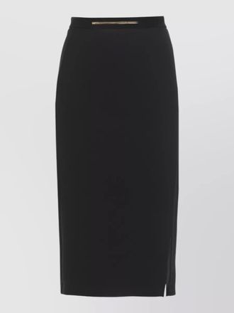Elisabetta Franchi womens midi skirt fitted silhouette slit