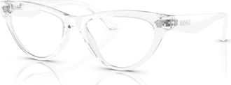 Versace Kristal Brillen Monturen - unisex - Brillen - Grijs - 52 MM - Accessoires
