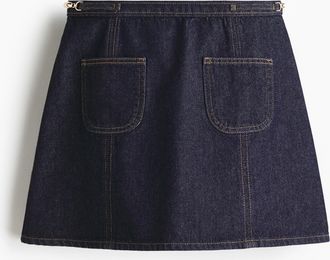 H&M Jeansjupe in A-Linie - Blue