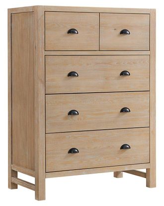 Alaterre Furniture Arden 5-Drawer Wood Chest