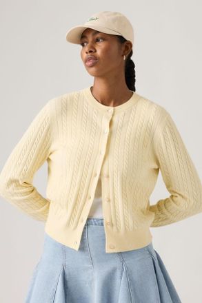 Levi's Supersoft Crewneck Cardigan - Donna - XS - Giallo / Rutabaga