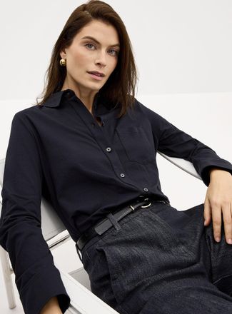 Marc O'Polo Shirt - Womens Cotton jersey long-sleeve shirt